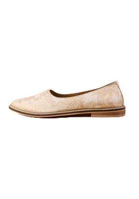 Tasva Gold Brocade Mojari Size 9