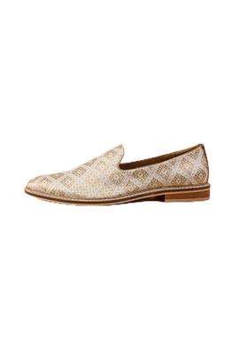 Tasva Gold Brocade Mojari Size 10