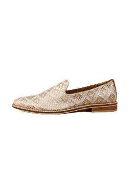 Tasva Gold Brocade Mojari Size 11