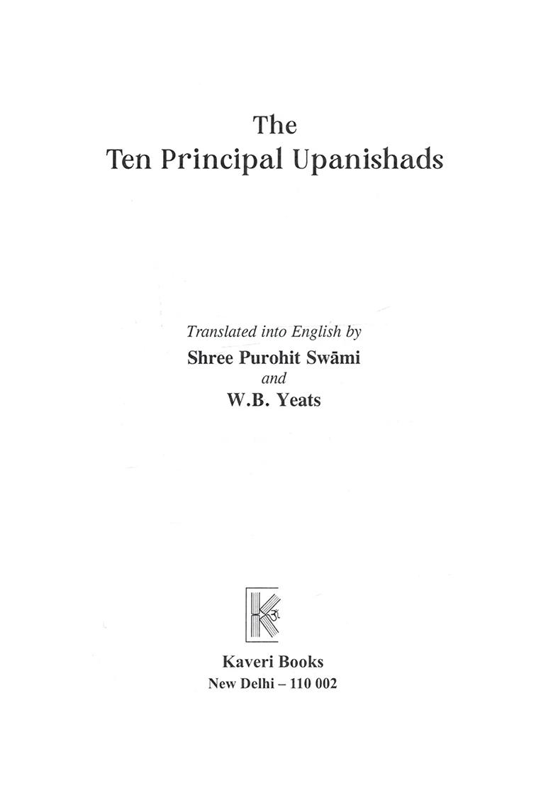 The Ten Principal Upanishads - Indya