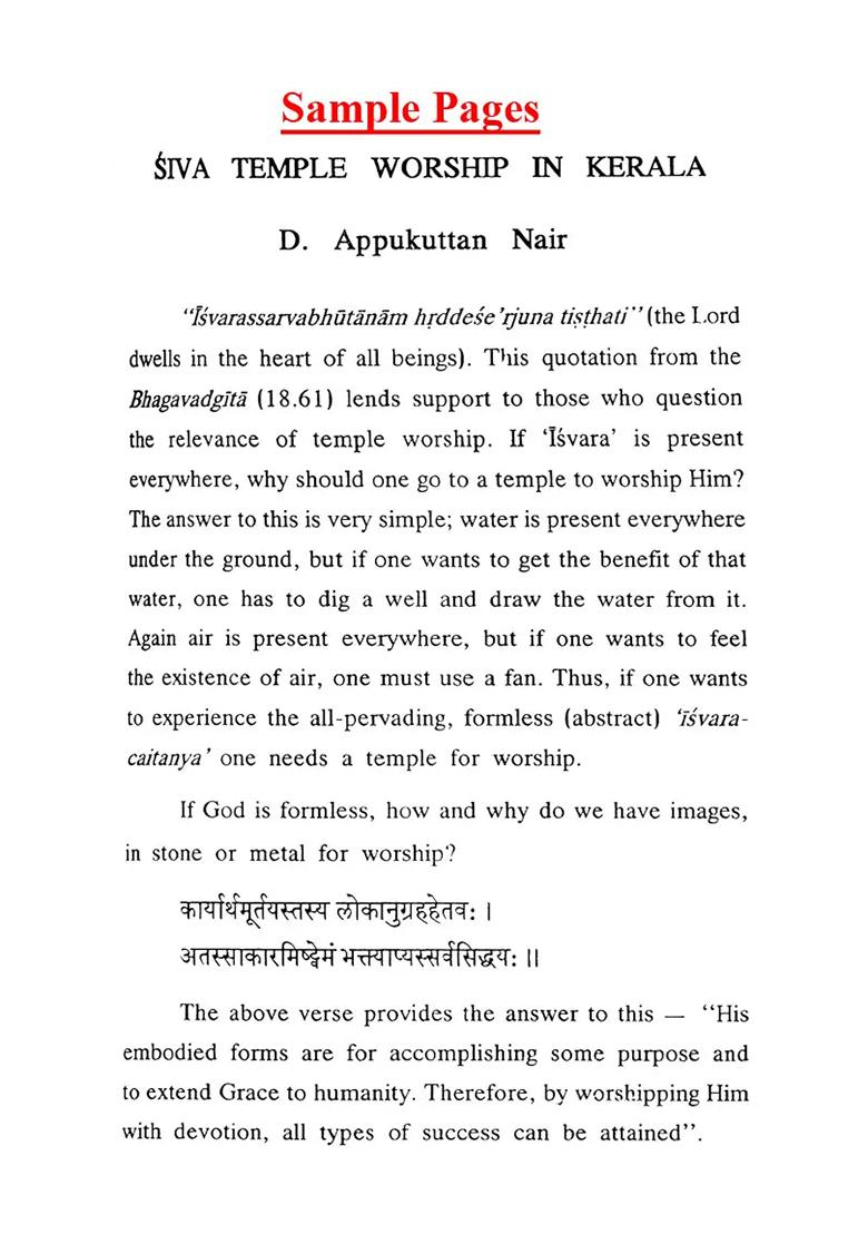 Siva Temple And Temple Rituals - Indya