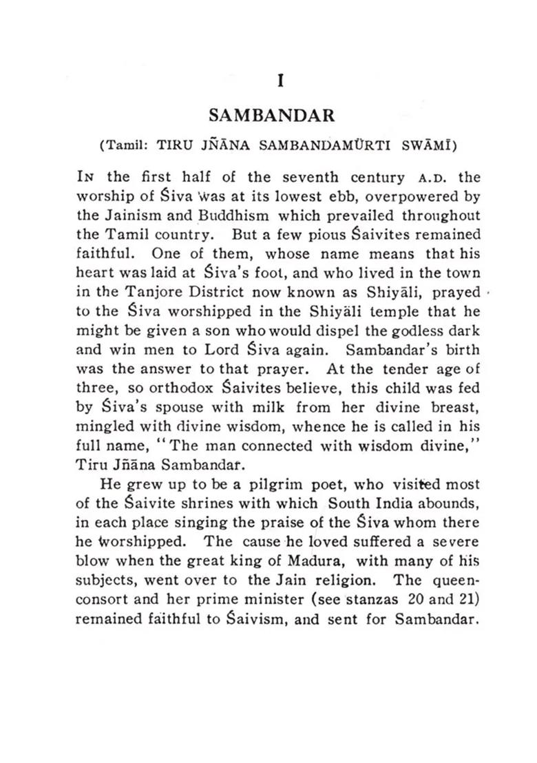 Hymns Of The Tamil Saivite Saints - Indya