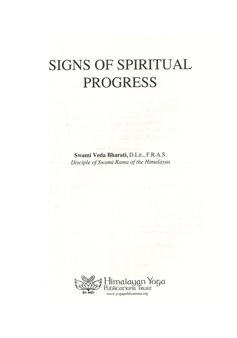 Signs Of Spiritual Progress - Indya