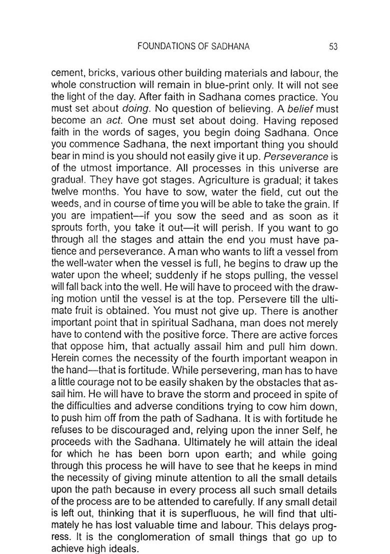 Sadhana [A Text Book Of The Psychology And Practice Of The Techniques To Spiritual Perfection] - Indya