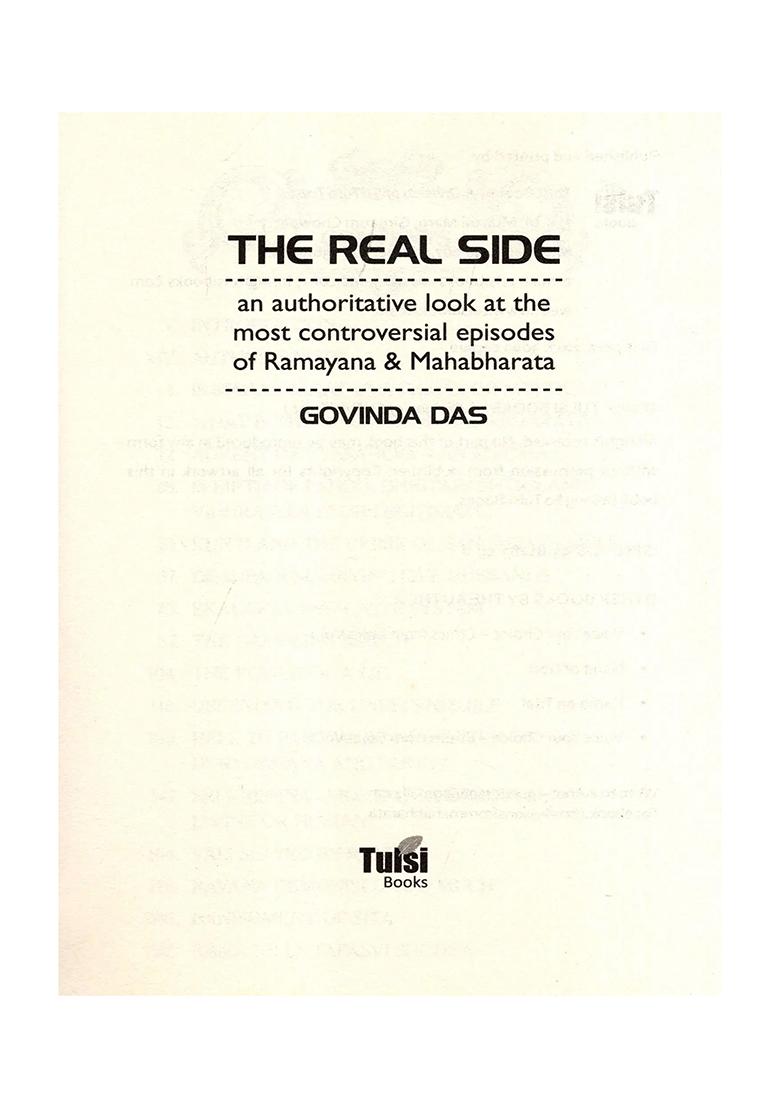 The Real Side: An Authoritative Look At The Most Controversial Episodes Of Ramayana & Mahabharata - Indya