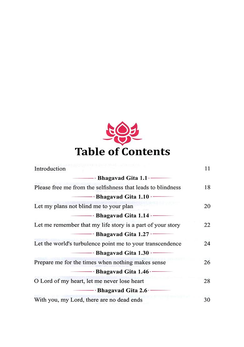 Prayers Inspired By Bhagavad Gita: Songs Of The Soul Seeking Shelter In The Song Of God (Vol- 1) - Indya