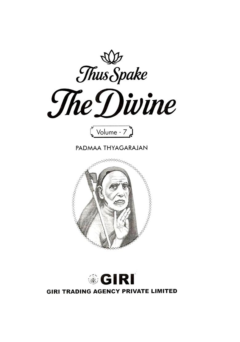 Thus Spake The Divine (Vol-7) - Indya