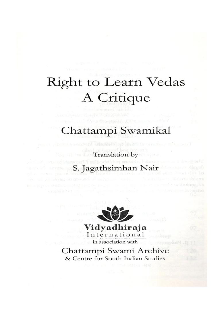 Right To Learn Vedas A Critique - Indya