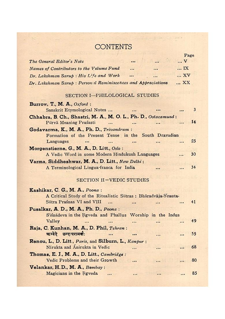 Sarupa-Bharati Or The Homage Of Indology Being The Dr. Lakshman Sarup Memorial Volume: Nirukta And Anirukta In Vedic And Some Criticism Of The Traditional Concept Of Ajnana (An Old And Rare Book) - Indya