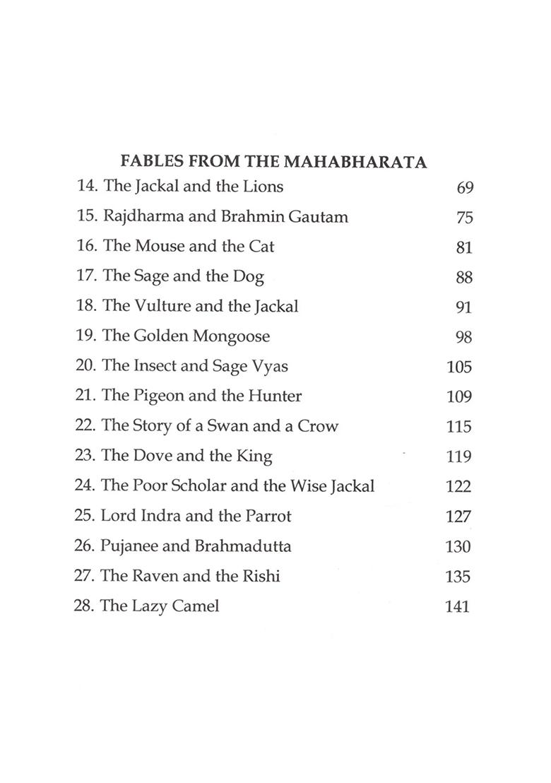 Stories And Fables From The Mahabharata - Indya