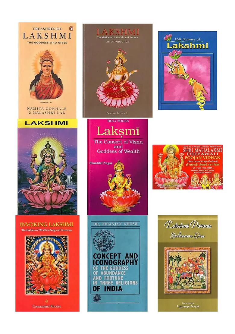 Books On Goddess Lakshmi (Set Of 9 Books) - Indya