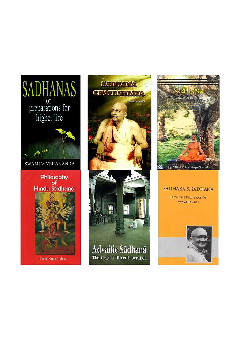 Sadhana: The Path Of Transformation To A Higher Life (Set Of 6 Books) - Indya