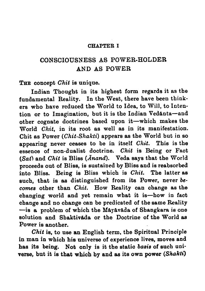 Mahamaya- The World As Power: Power As Consciousness (Chit-Shakti) - Indya