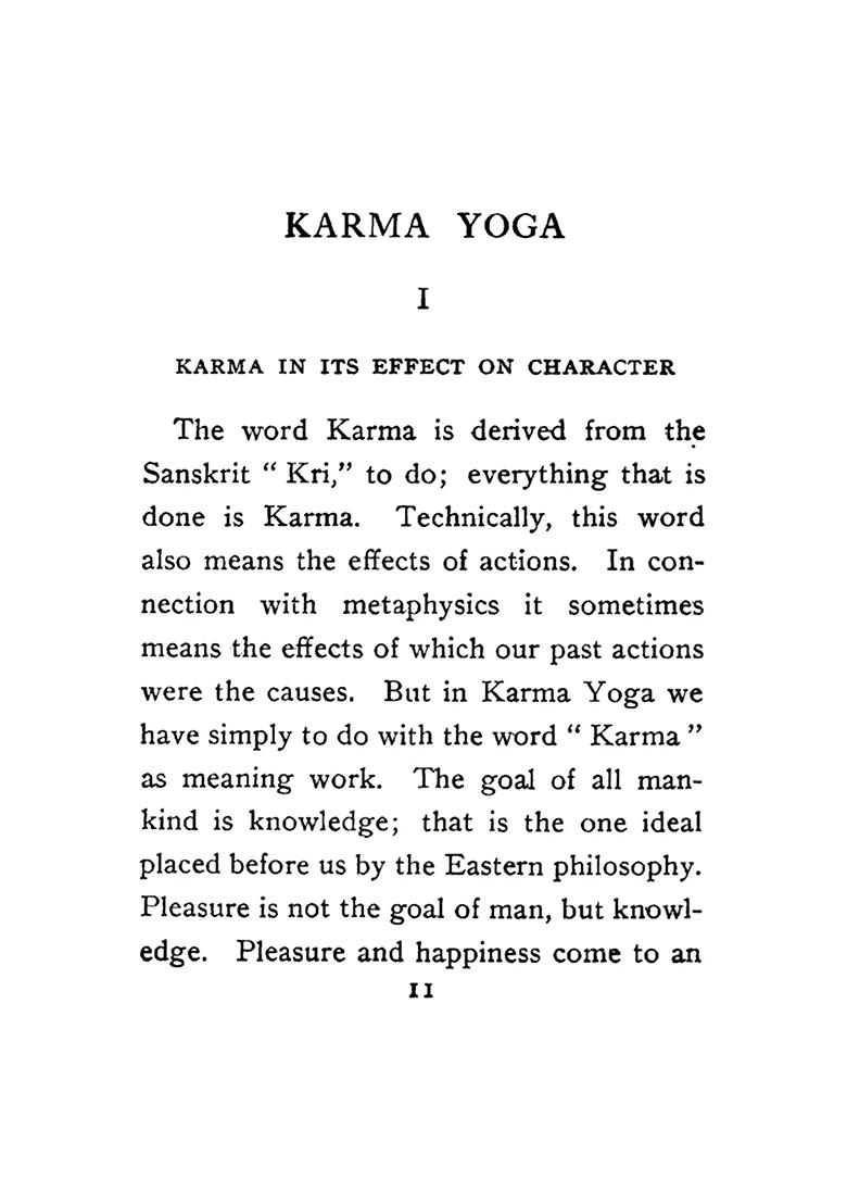 Vedanta Philosophy Eight Lectures By The Swami Vivekananda On Karma Yoga (The Secret Of Work) - Indya