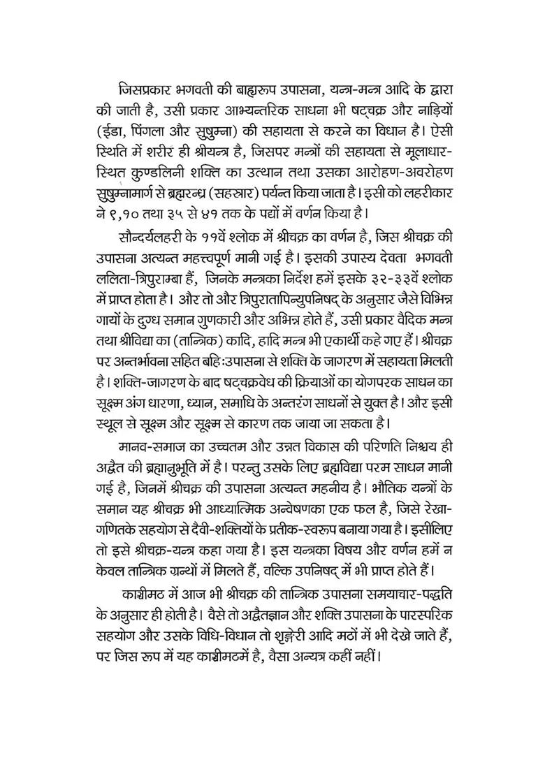 Saundarya Lahari Of Sri Shankaracharya (Sanskrit Text With Hindi & English Translation) - Indya