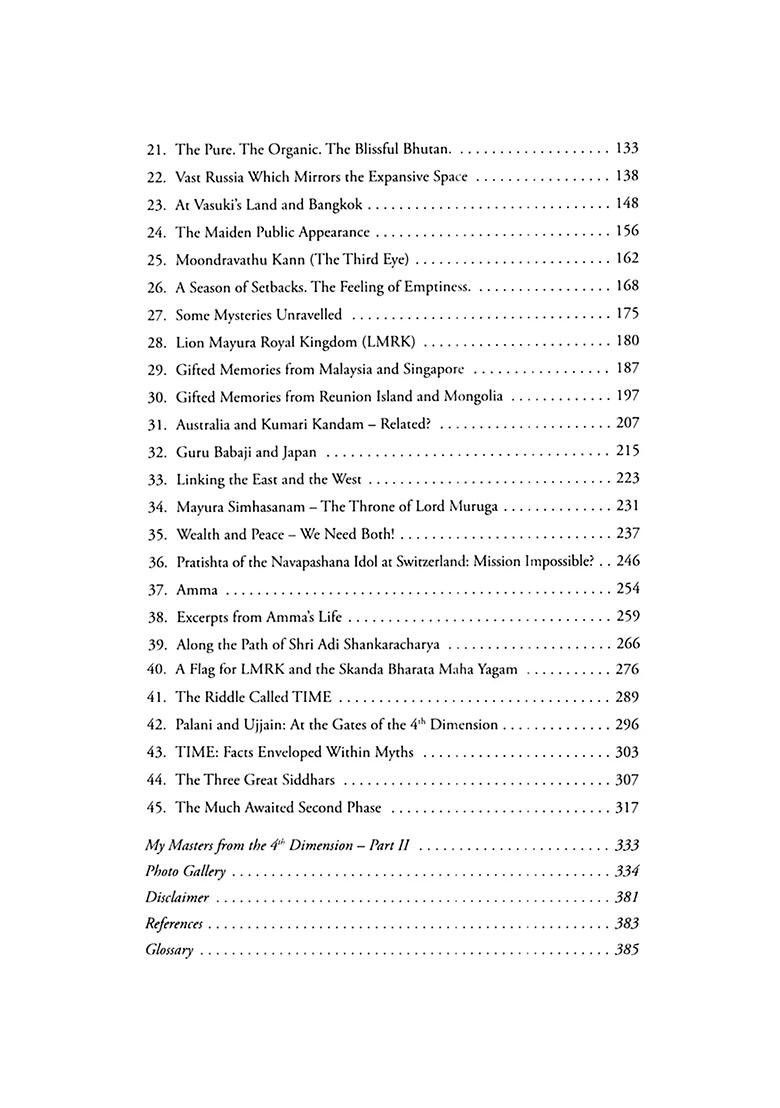 My Masters From The 4Th Dimension - A Rendezvous With Time (Part-1: Secret Knowledge From Lord Muruga) - Indya