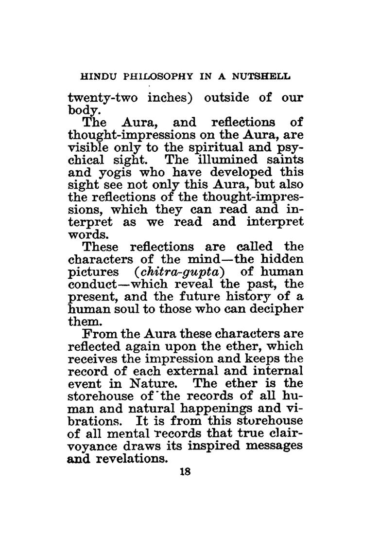 Hindu Philosophy In A Nutshell - Indya