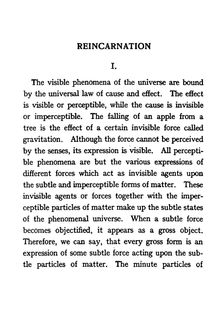 Vedanta Philosophy: Five Lectures On Reincarnation - Indya