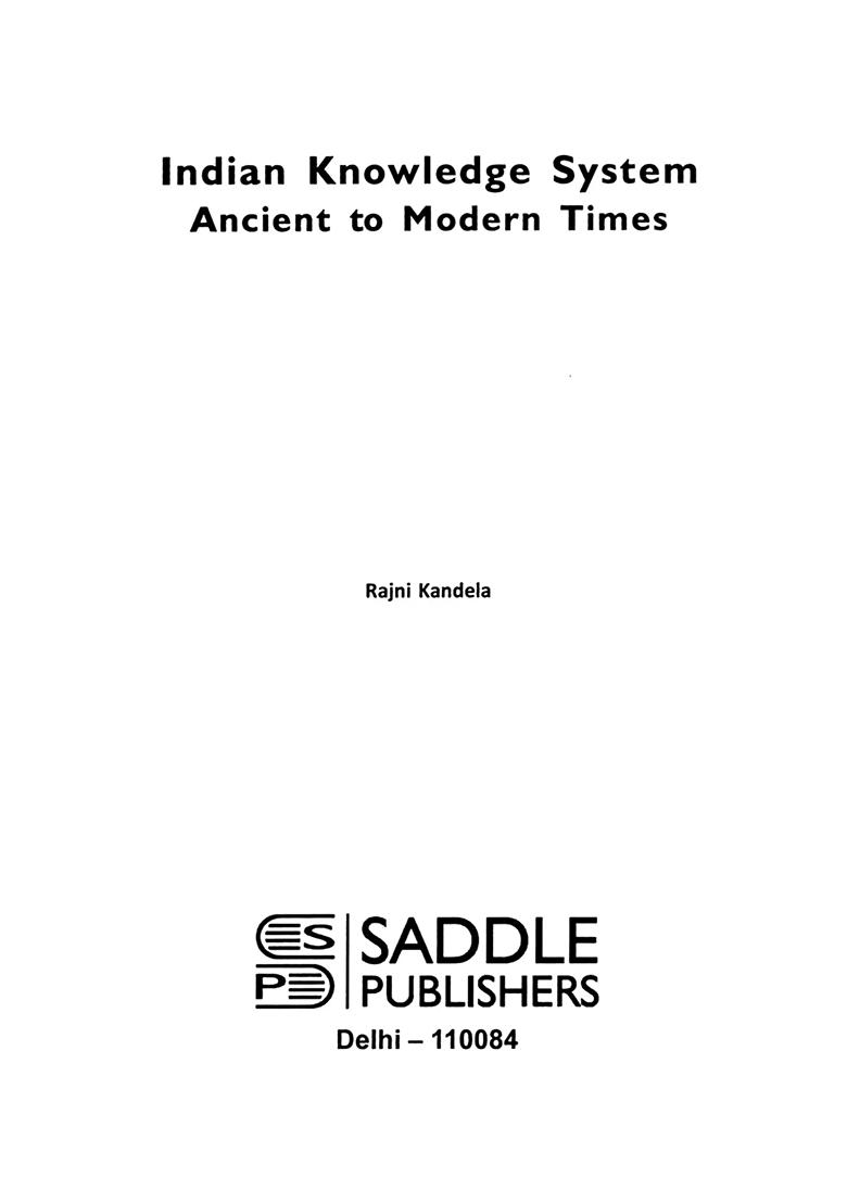 Indian Knowledge System Ancient To Modern Times - Indya