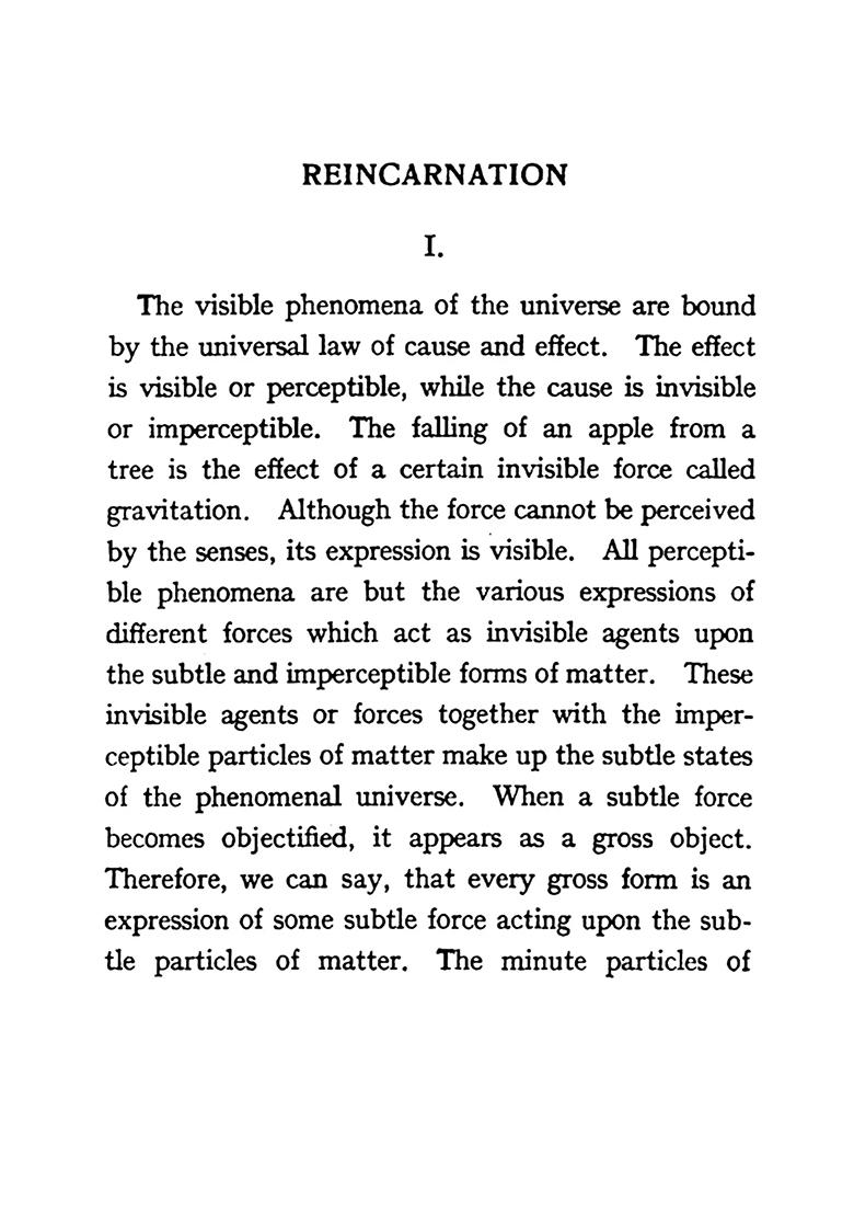 Vedanta Philosophy: Five Lectures On Reincarnation - Indya