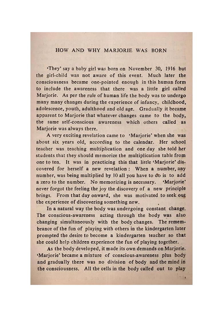 Marjorie To Gayatri- The Autobiography Of A Seeker Of Truth (An Old And Rare Book) - Indya