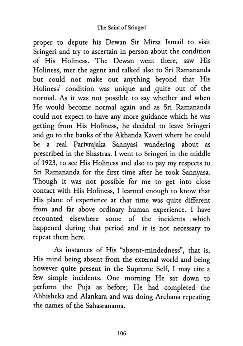 The Saint Of Sringeri (Life And Teachings Of Jagadguru Sri Chandrashekhara Bharati Mahaswamiji) - Indya