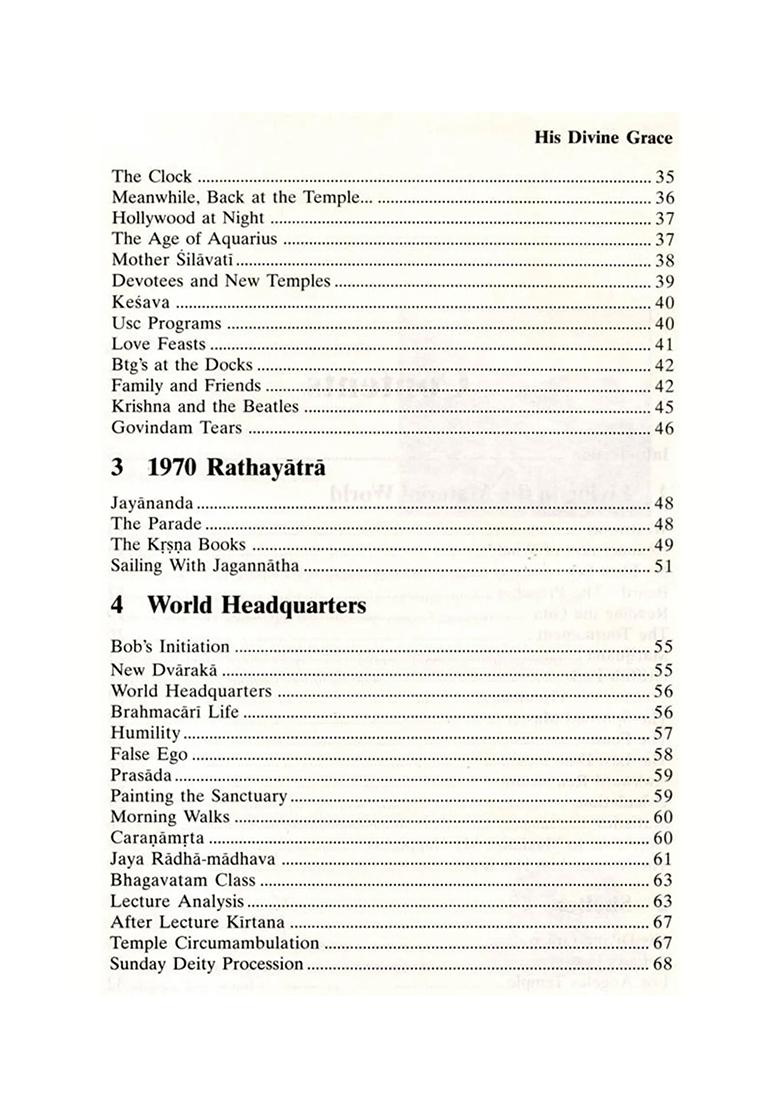 His Divine Grace - Indya