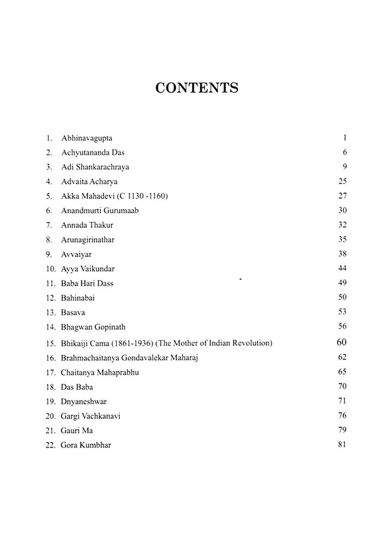 Saints Of India (Volume- 1) - Indya