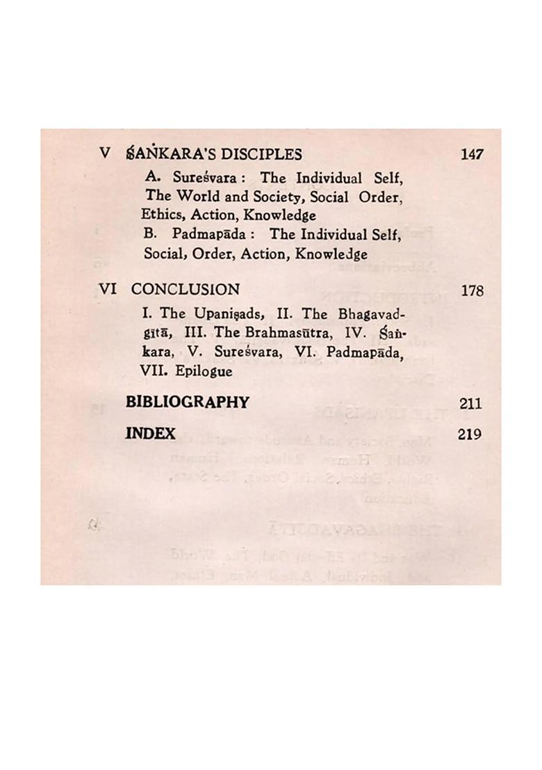 Social Philosophy Of Vedanta (An Old And Rare Book With Pin Holed Book) - Indya