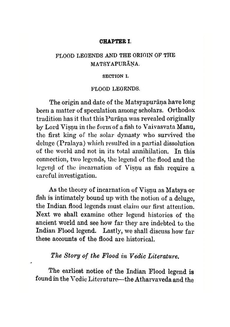 The Matsya Purana: A Study - Indya