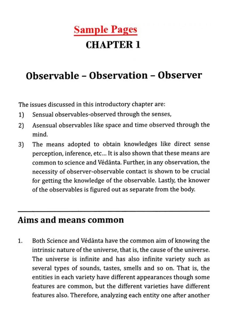 Causality In Science And Vedanta - Leading To The Solution Of The Quantum Measurement Problem - Indya