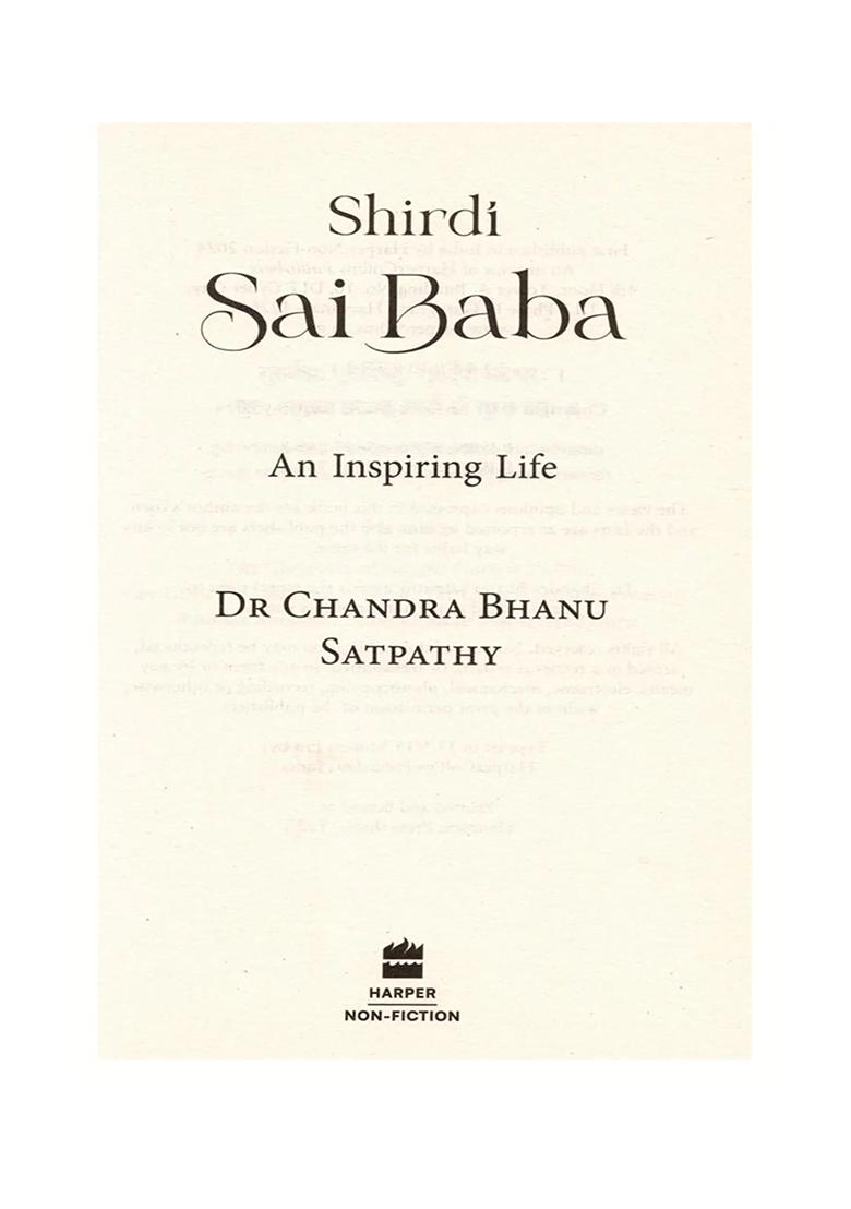 Shirdi Sai Baba: An Inspiring Life (Biography) - Indya