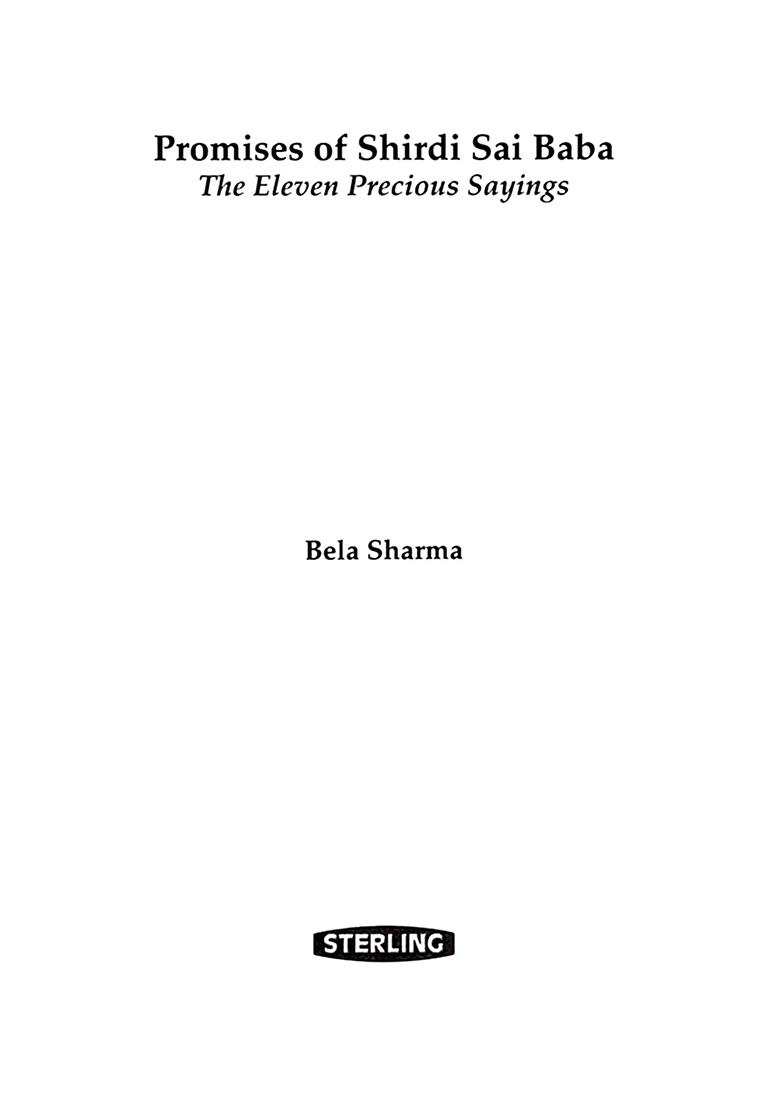 Promises Of Shirdi Sai Baba (The Eleven Precious Sayings) - Indya