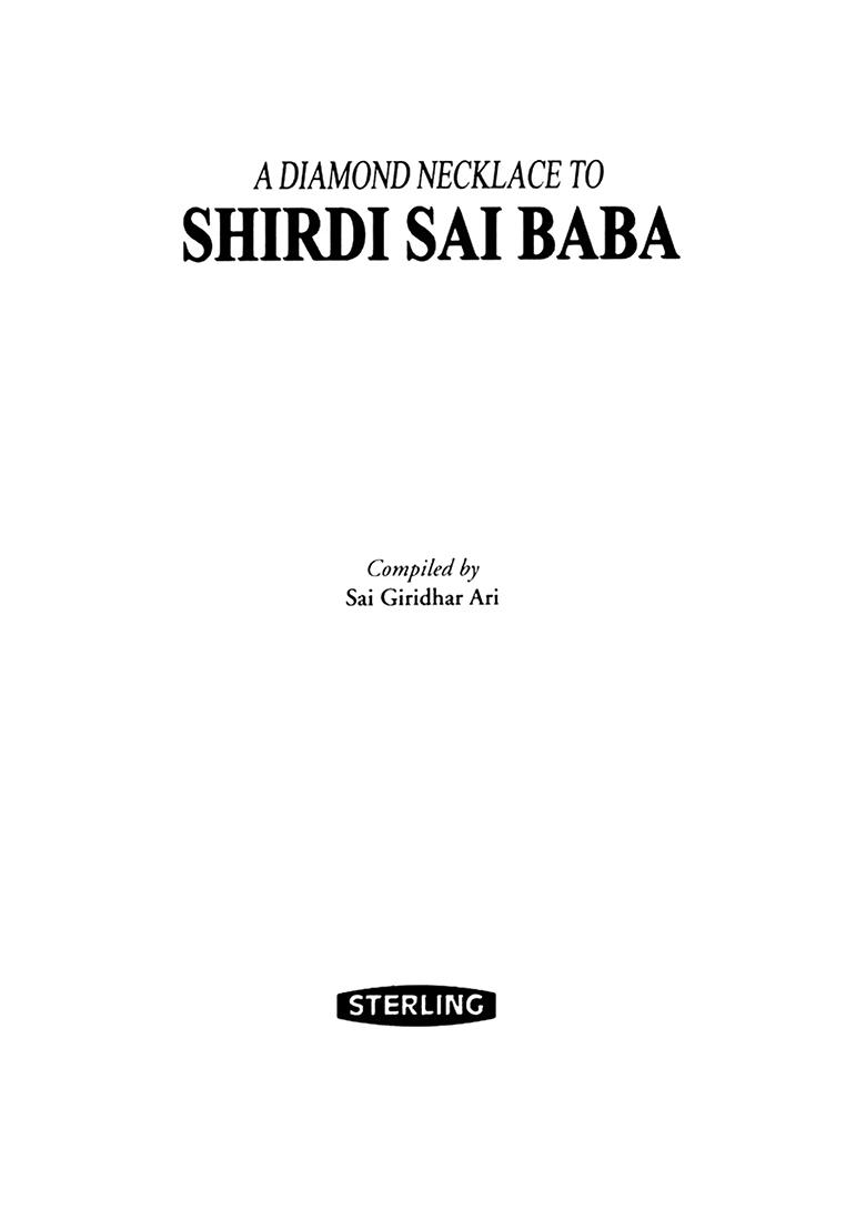 A Diamond Necklace To Shirdi Sai Baba - Indya