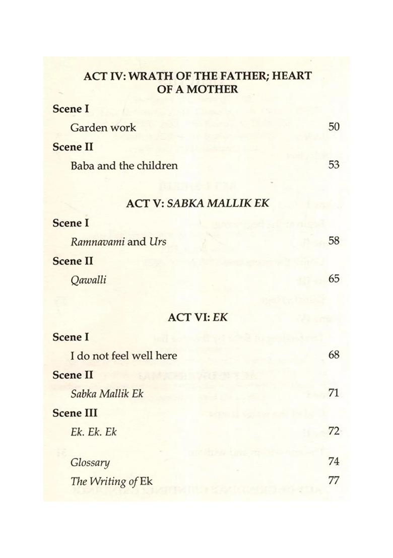 Ek: An English Musical On The Life Of Shirdi Sai Baba - Indya