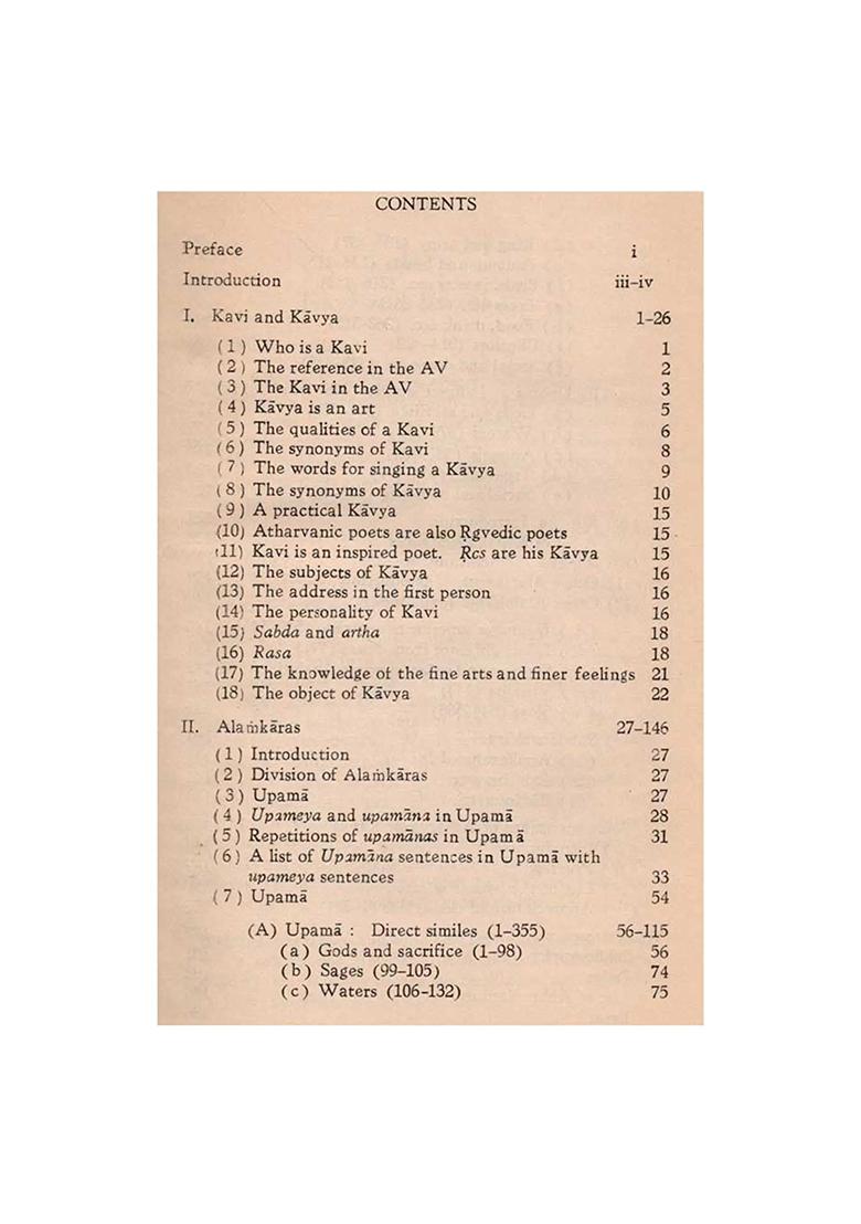 Kavi And Kavya In The Atharvaveda (An Old And Rare Book) - Indya