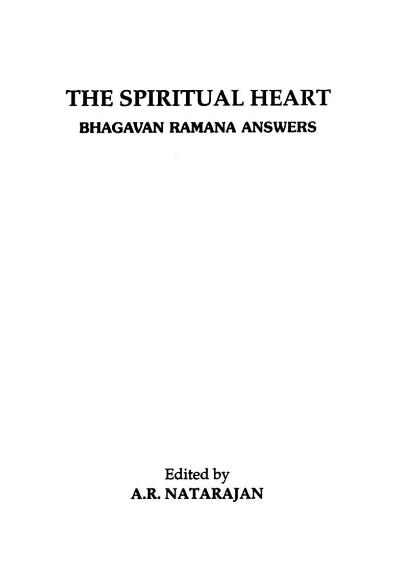 The Spiritual Heart (Bhagavan Ramana Answers) - Indya