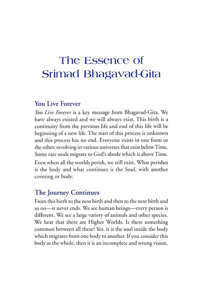 You Live Forever: The Journey Continues Based On Messages From Srimad Bhagavad-Gita - Indya