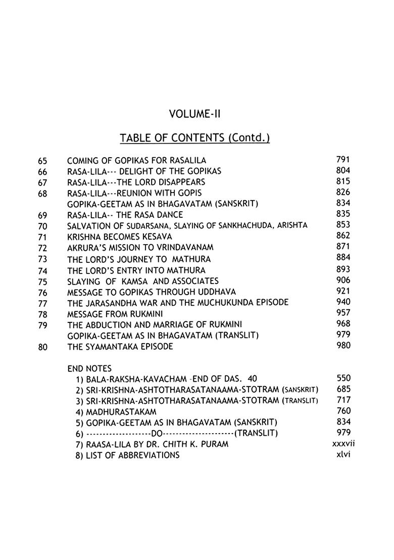 Srimannarayaneeyam- Quintessence Of Srimad Bhagavata Mahapuranam Of Melpathur Narayana Bhattatiri (Vol-2) - Indya