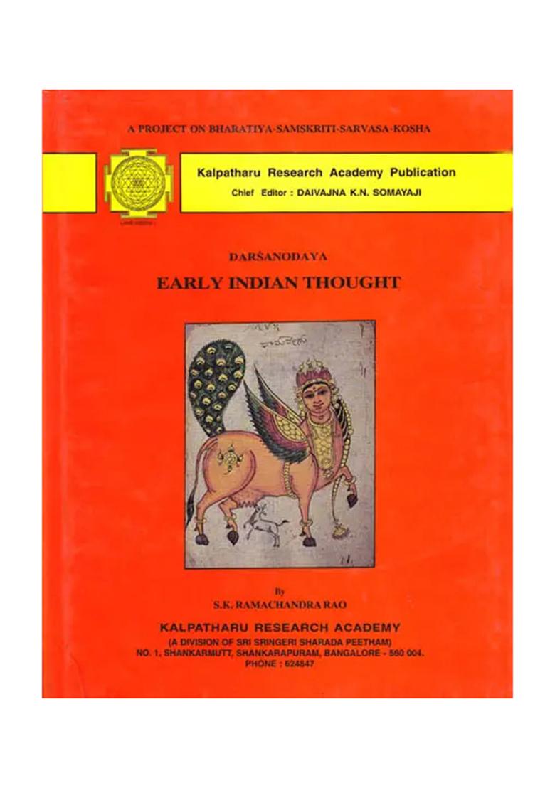 Darsanodaya: Early Indian Thought (A Rare Book) - Indya