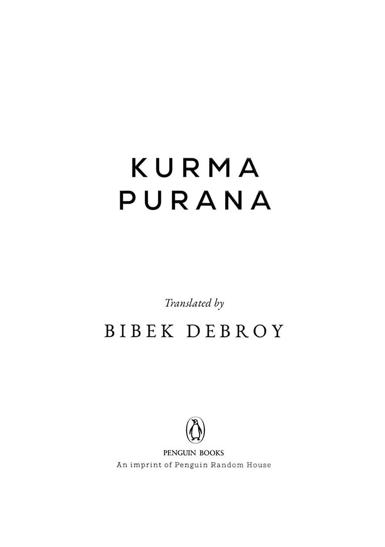Kurma Purana (Penguin Edition) - Indya