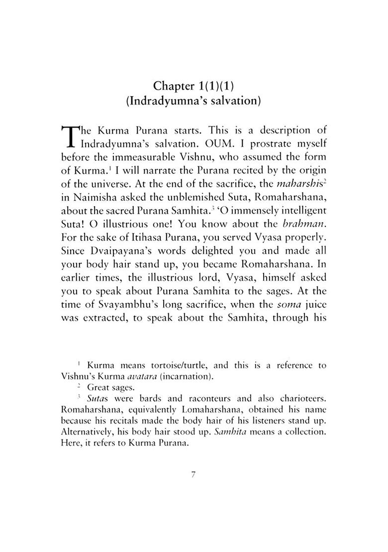 Kurma Purana (Penguin Edition) - Indya