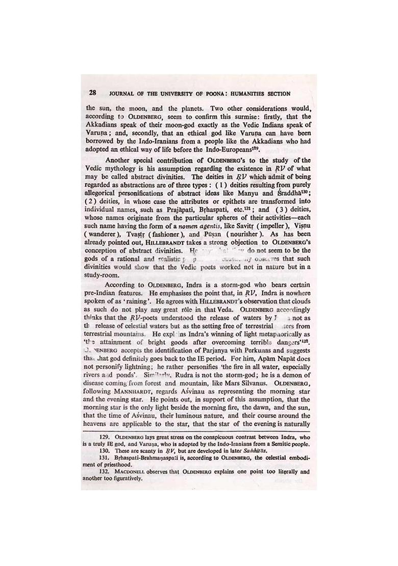 Vedic Religion And Mythology (A Survey Of The Work Of Some Western Scholars) An Old And Rare Book - Indya