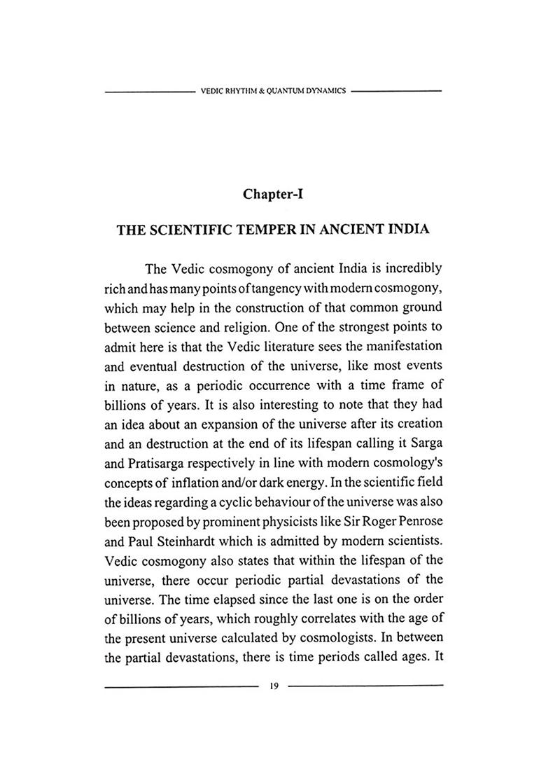 The Congruence Of Vedic Rhytm & Quantum Dynamics - Indya