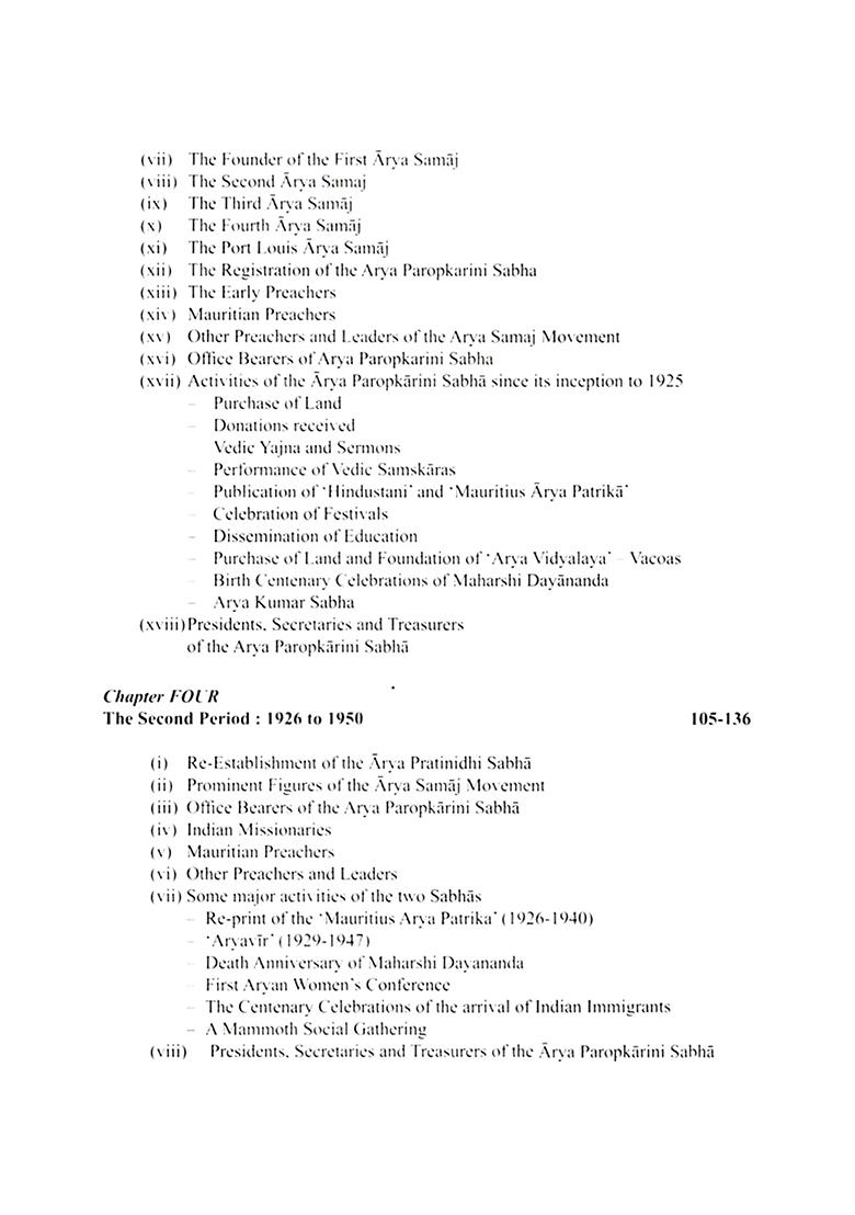 Arya Samaj Mauritius: Its Inception And Development - Indya