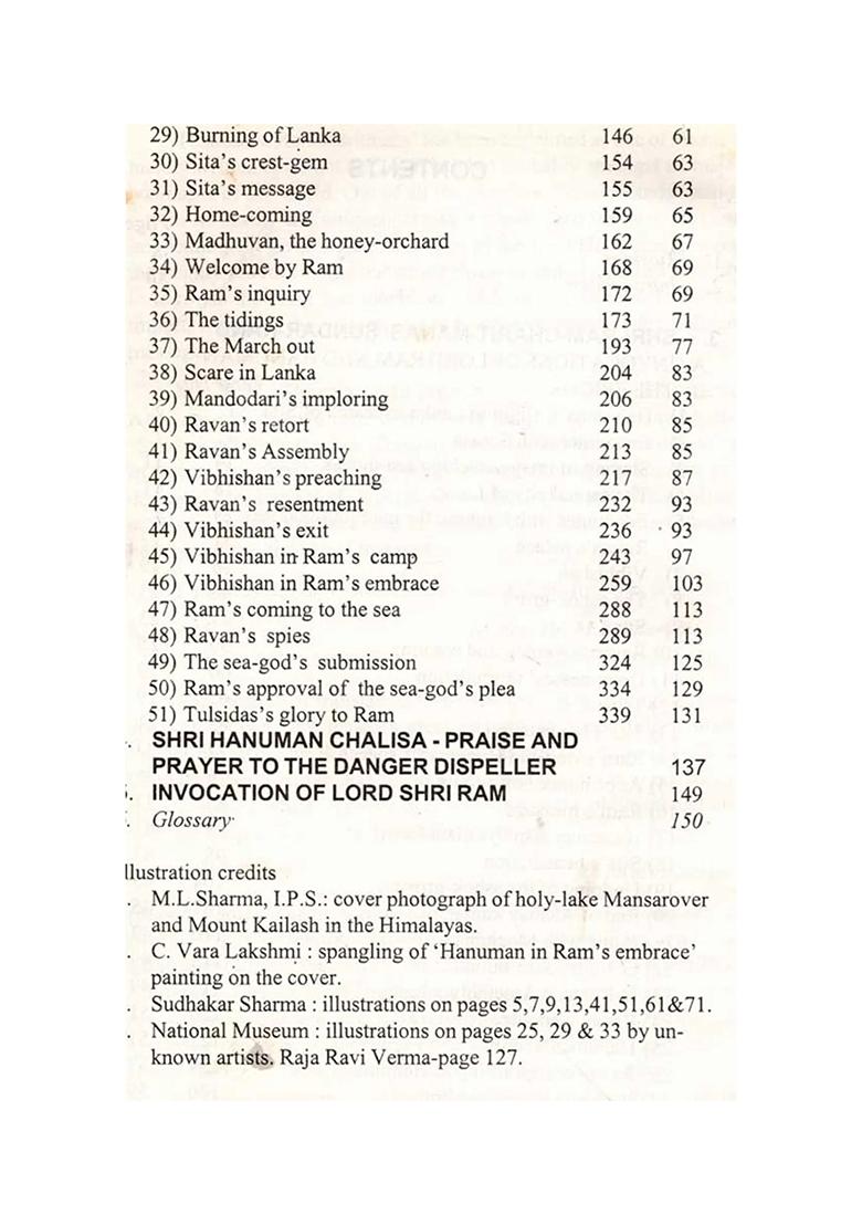 The Beautiful Verses: Ram-Charit-Manas: Sundar-Kand & Hanuman Chalisa Of Goswami Tulsidas (An Old And Rare Book) - Indya