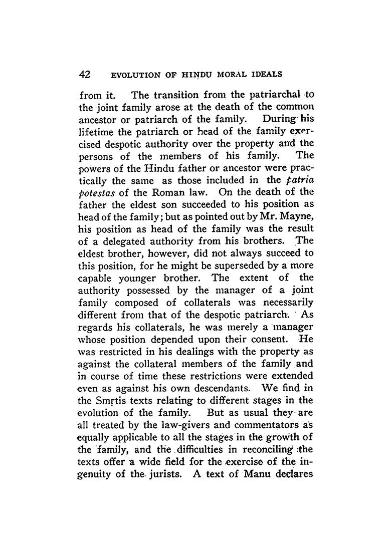 Evolution Of Hindu (Moral Ideals) - Indya