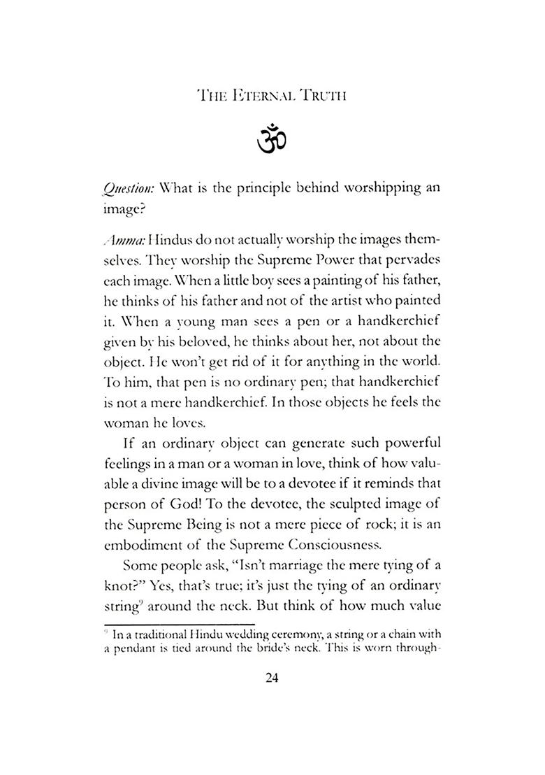 The Eternal Truth- By Sri Mata Amritanandamayi Devi - Indya