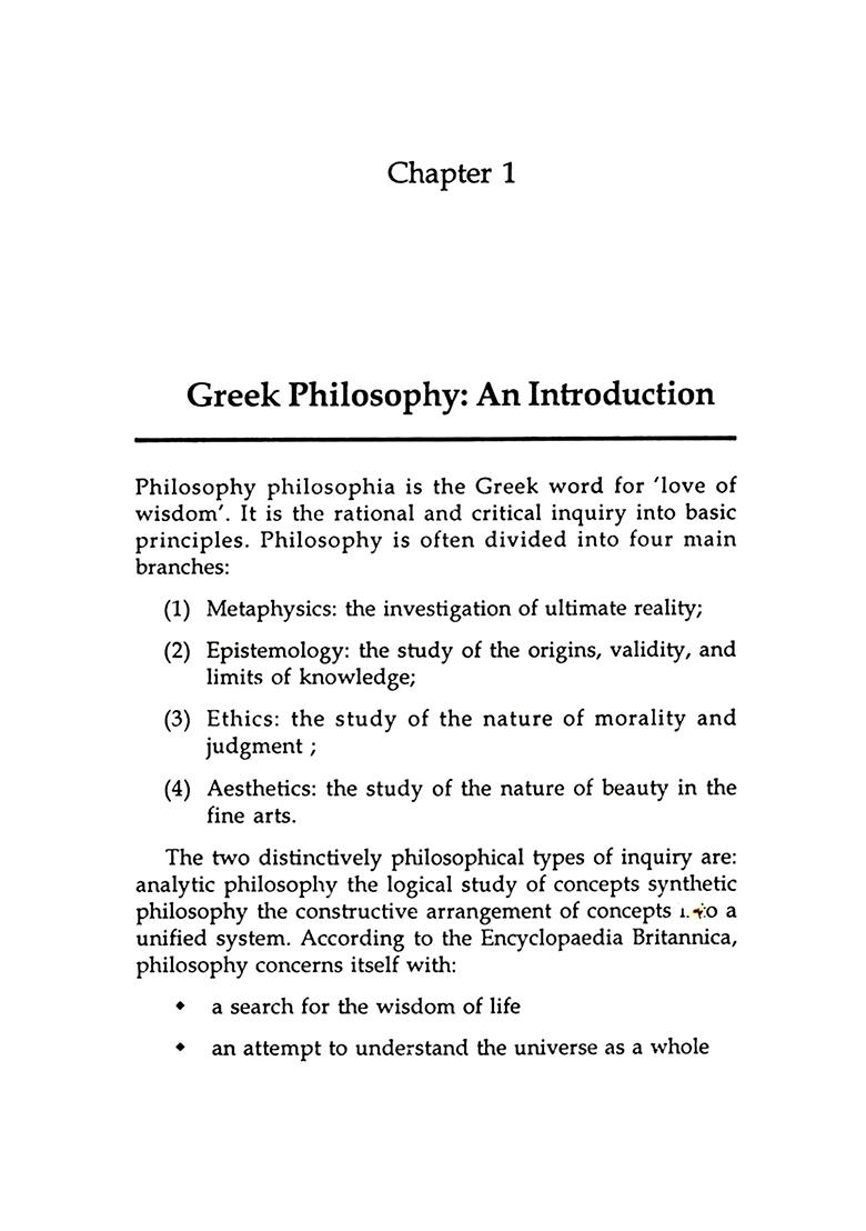 Greek Philosophy And Vedic Religion - Indya
