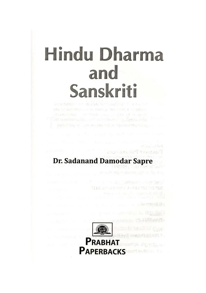 Hindu Dharma And Sanskriti - Indya
